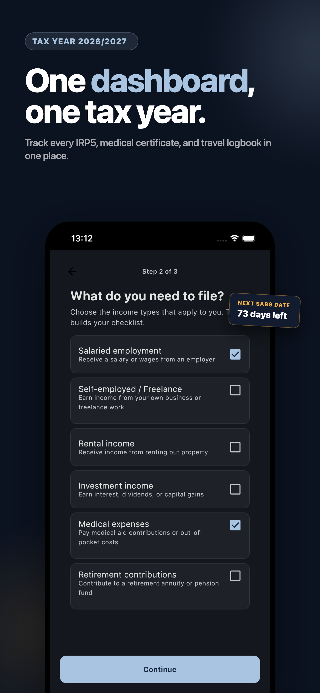 TaxScanZA dashboard marketing image