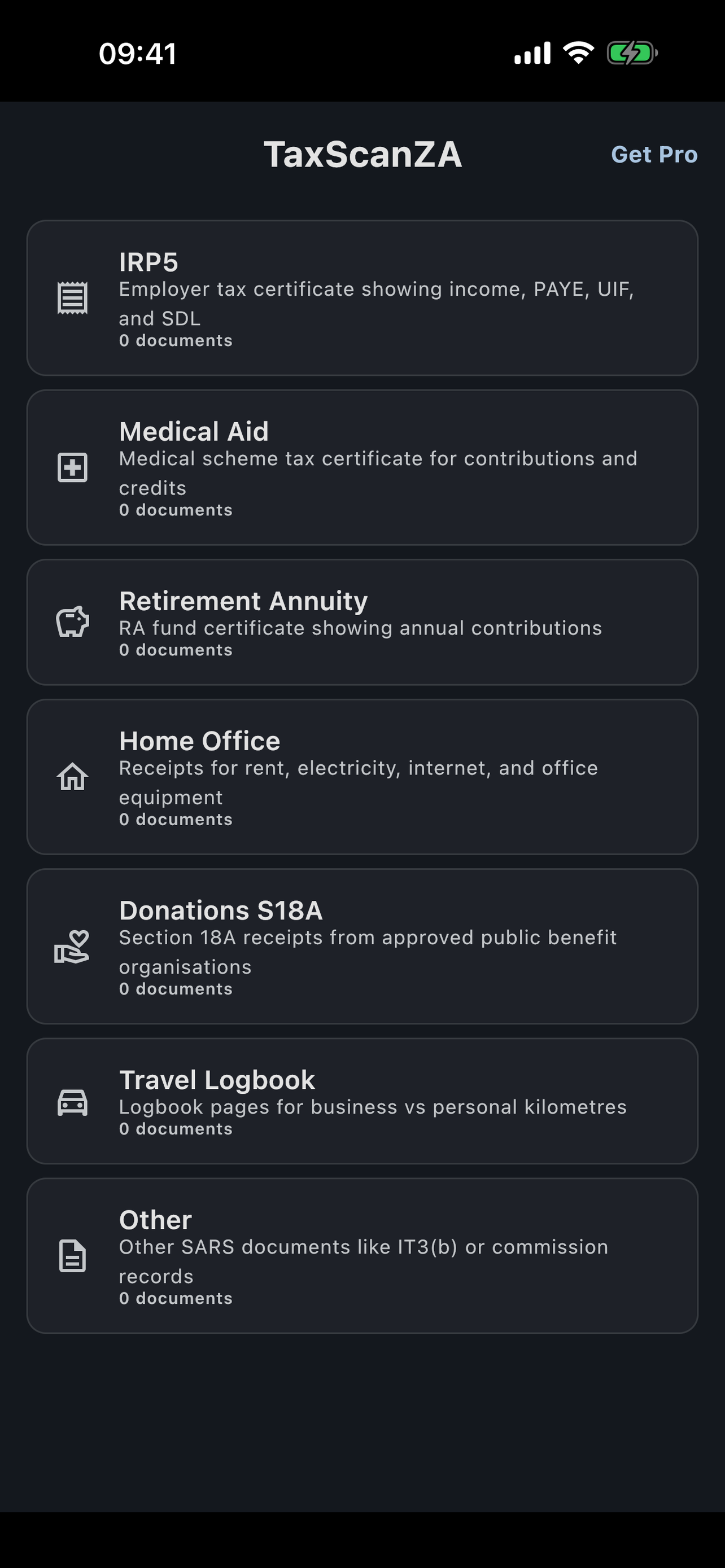 TaxScanZA document reduced to a SARS-compliant file size